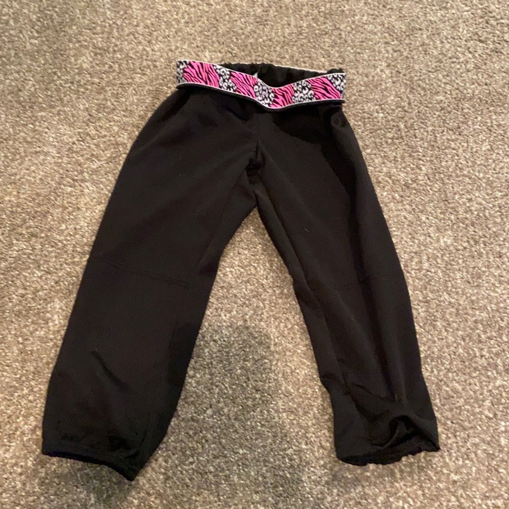 Girls kids short softball pants